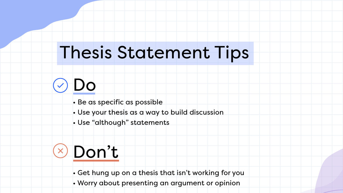 Learning About Thesis Statements And Constructing Three Thesis Statements
